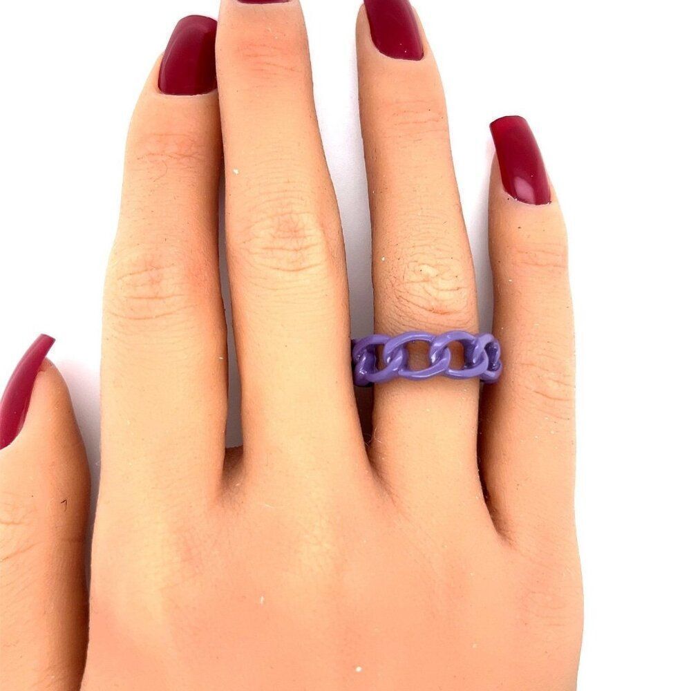 Purple Link Ring - Picture 2 of 3